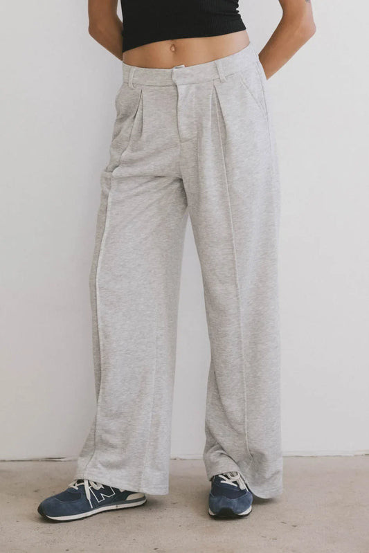 Cami French Terry Trouser in Grey - FINAL SALE