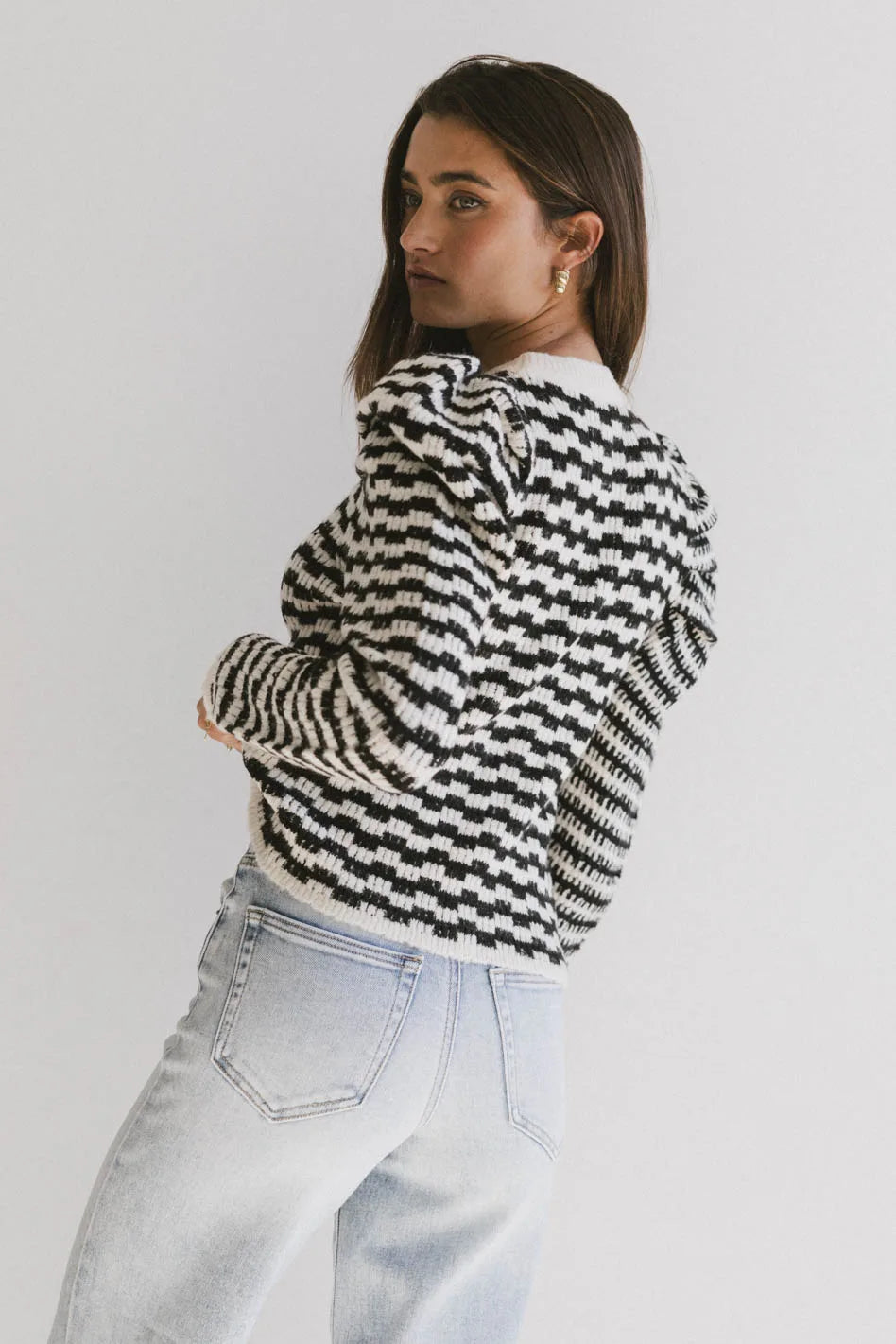 Dustin Knit Sweater in Black - FINAL SALE
