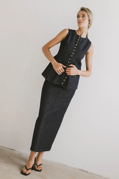 Miriam Denim Vest - FINAL SALE