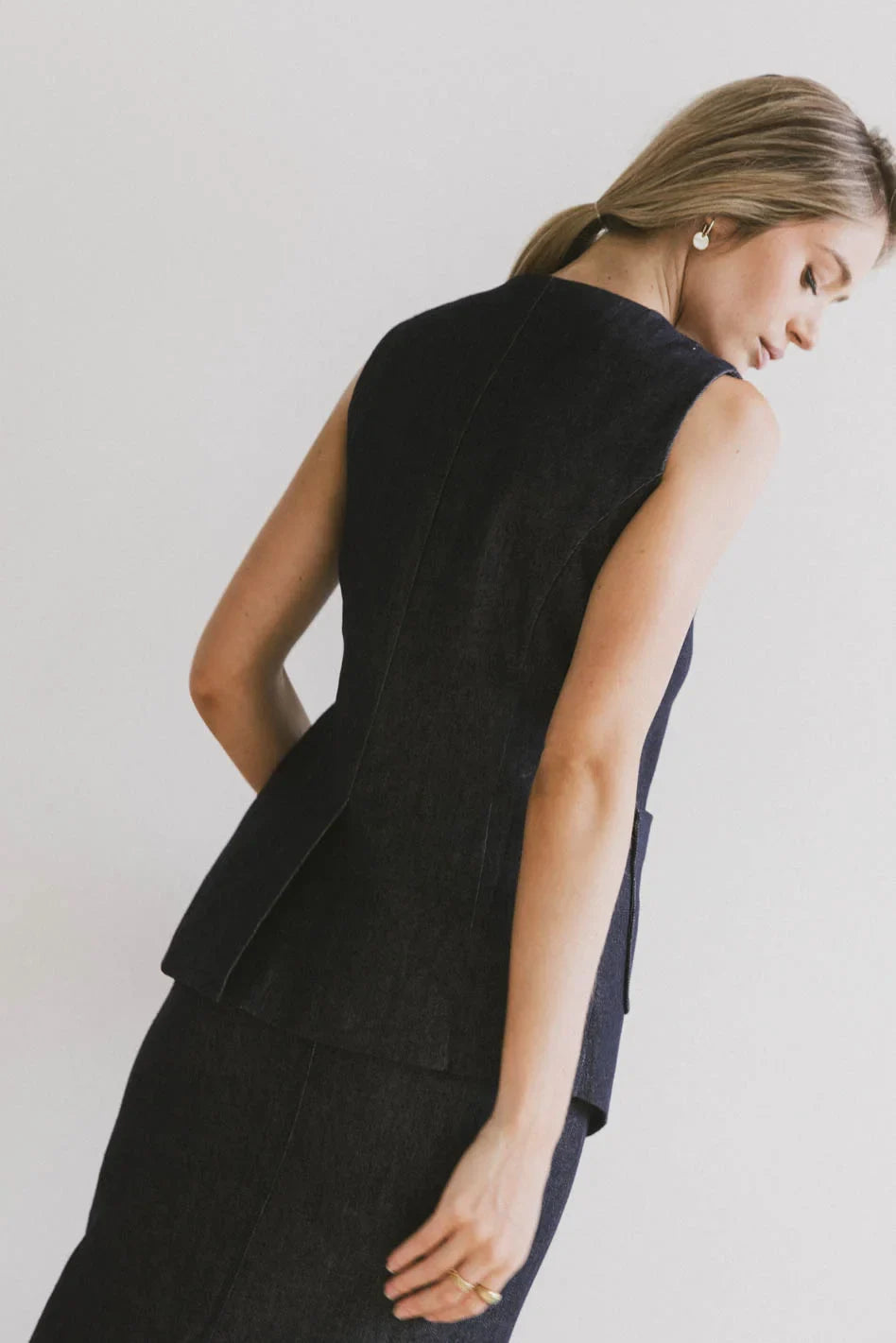 Miriam Denim Vest - FINAL SALE