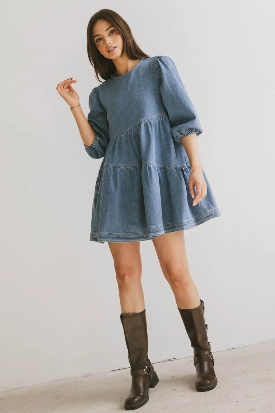 Sorrel Denim Mini Dress - FINAL SALE