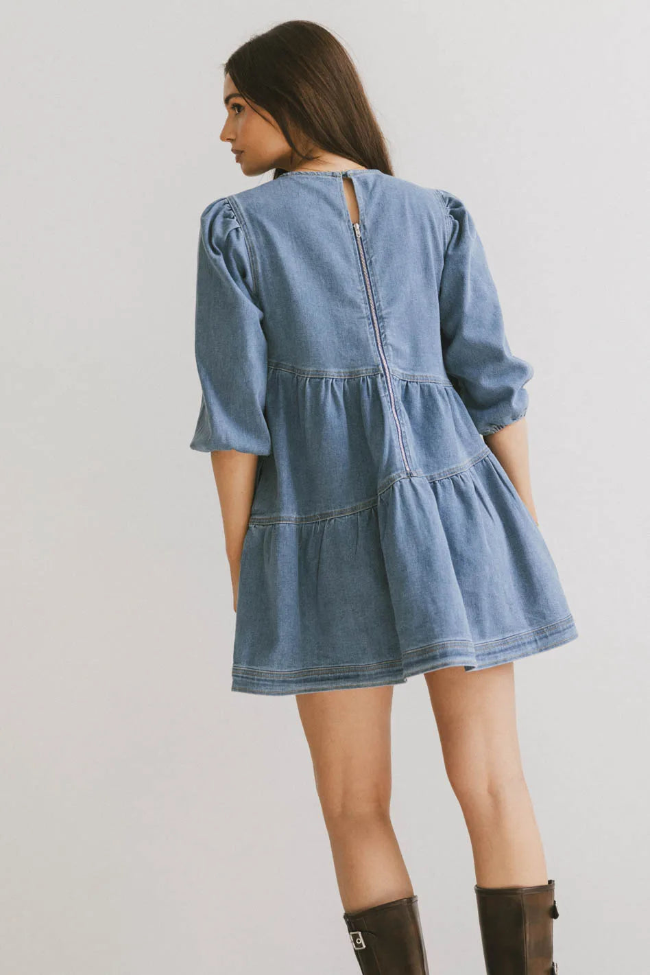 Sorrel Denim Mini Dress - FINAL SALE