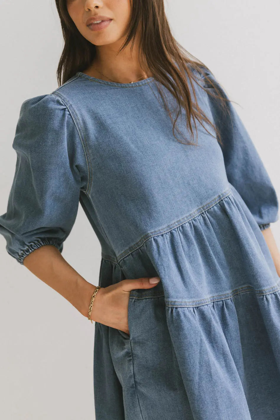 Sorrel Denim Mini Dress - FINAL SALE