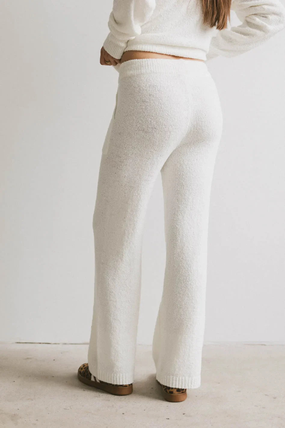 Breck Knit Pants in Cream - FINAL SALE