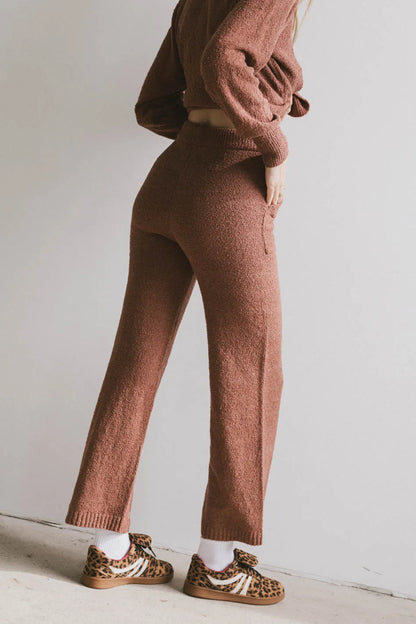 Breck Knit Pants in Brick - FINAL SALE