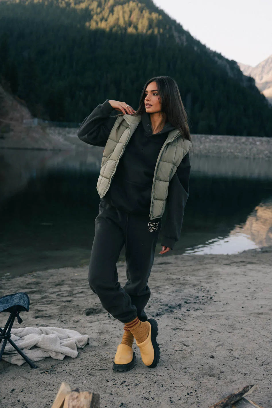 Out of Office Sweatpants in Charcoal - FINAL SALE
