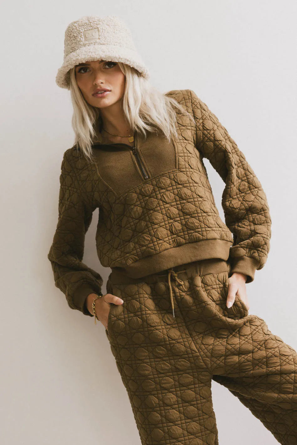 Winry Quilted Half Zip - FINAL SALE