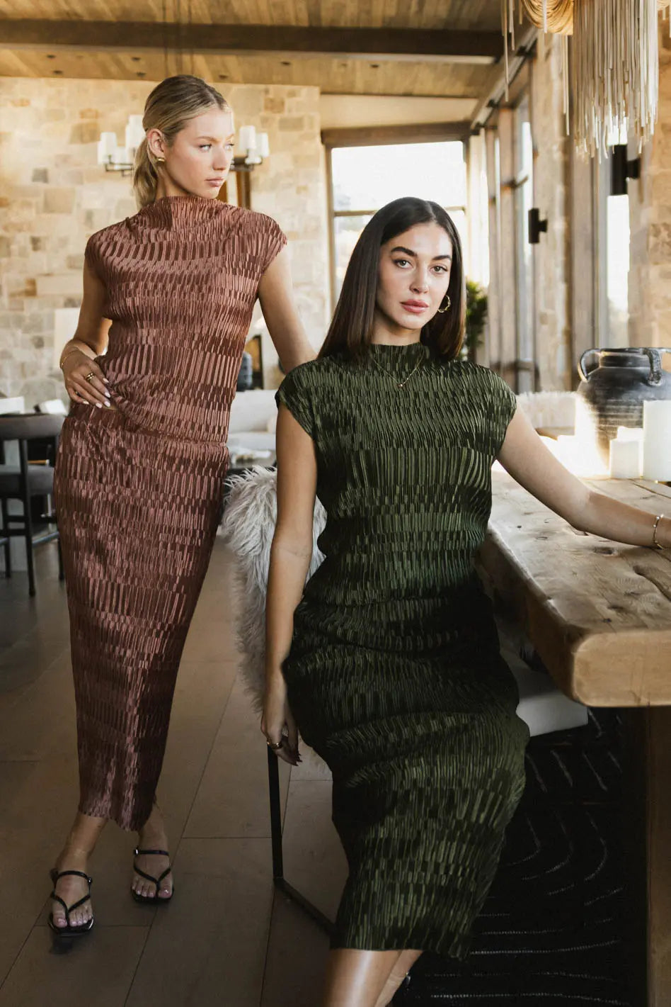 Dream Textured Skirt in Copper - FINAL SALE