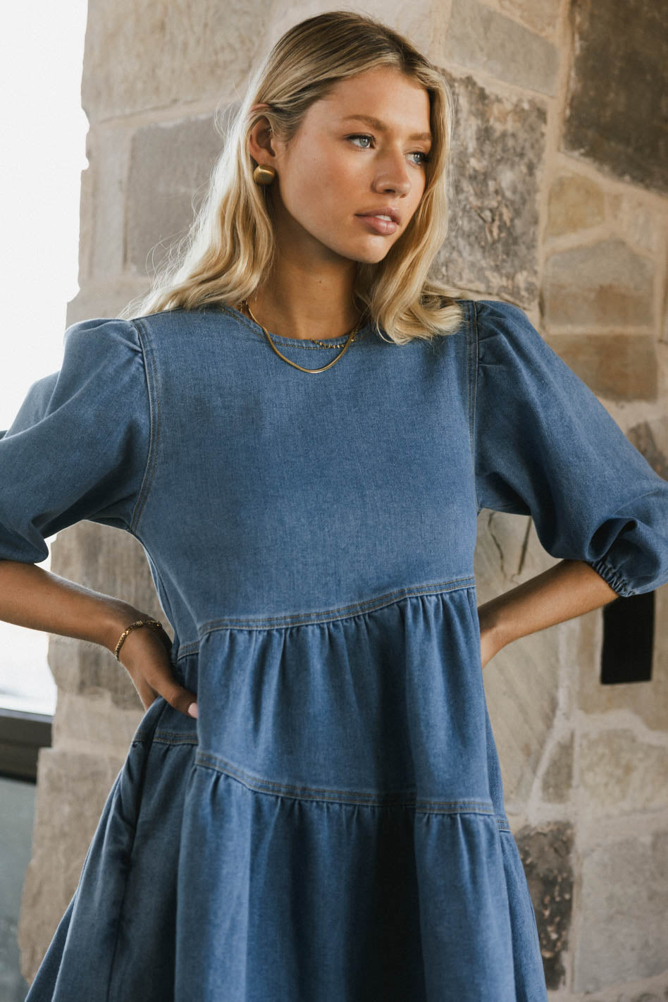 Sorrel Denim Mini Dress - FINAL SALE