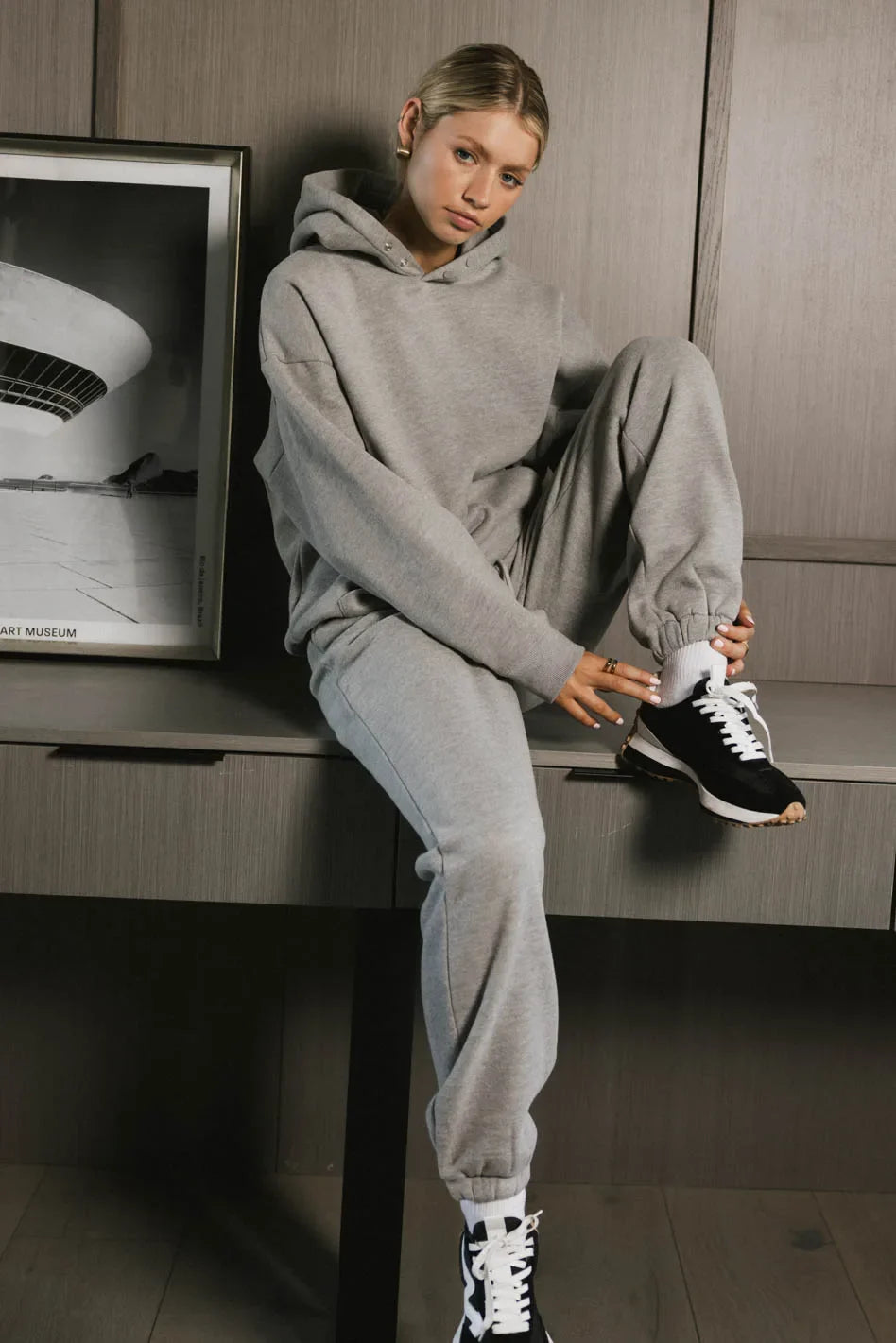 Out of Office Sweatpants in Heather Grey - FINAL SALE