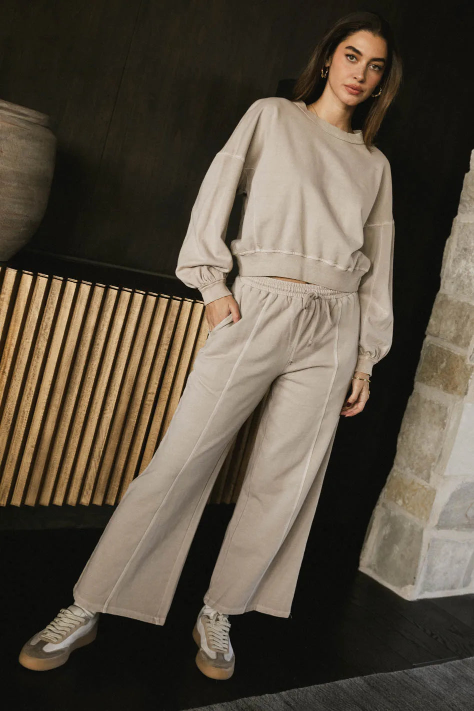 Sutton Sweatpants in Bone - FINAL SALE