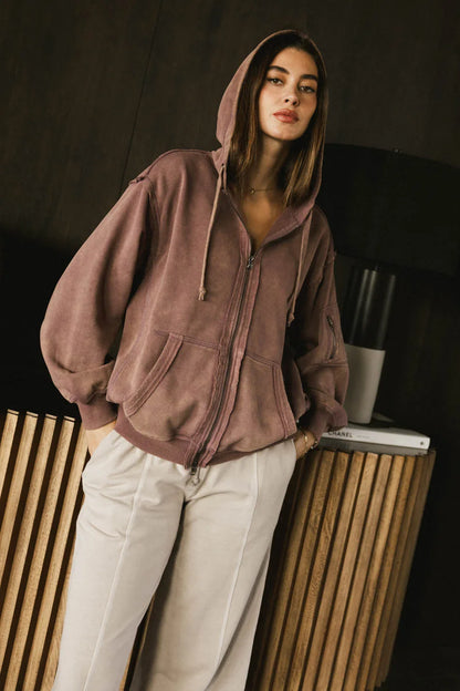 Viva Zip Up in Purple - FINAL SALE