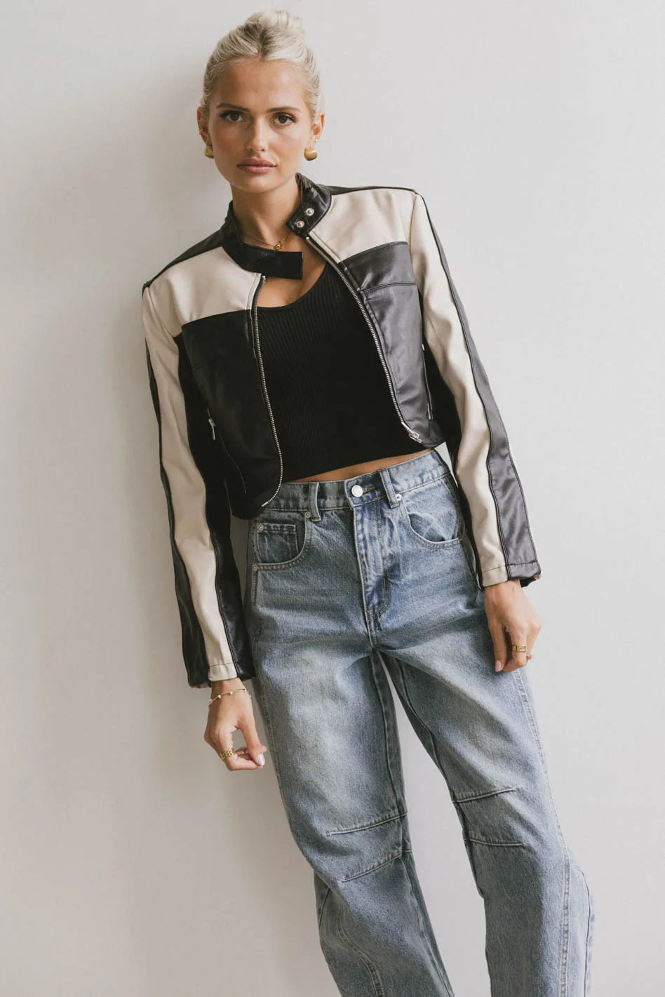 Leda Vegan Leather Jacket - FINAL SALE