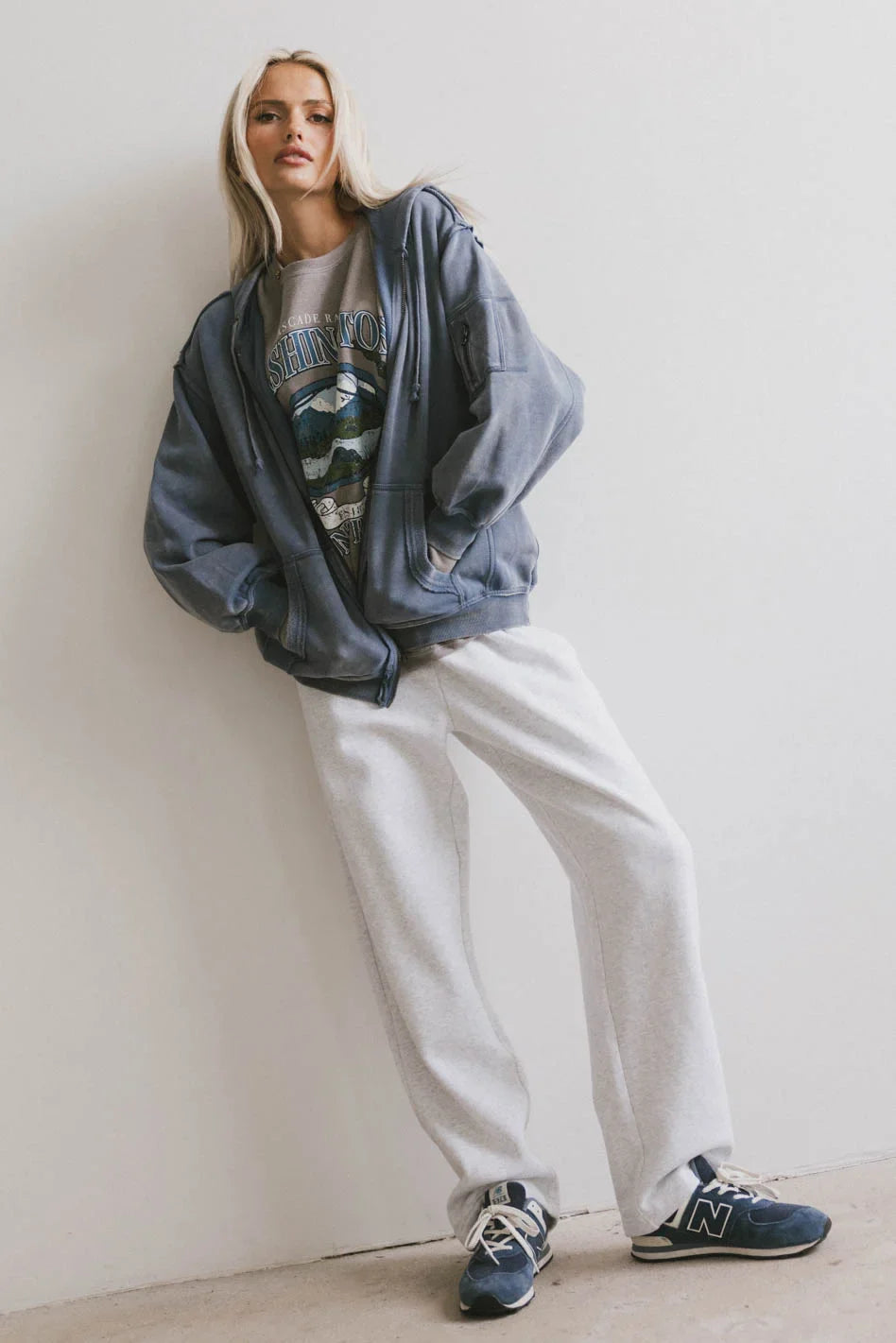 Viva Zip Up in Blue - FINAL SALE