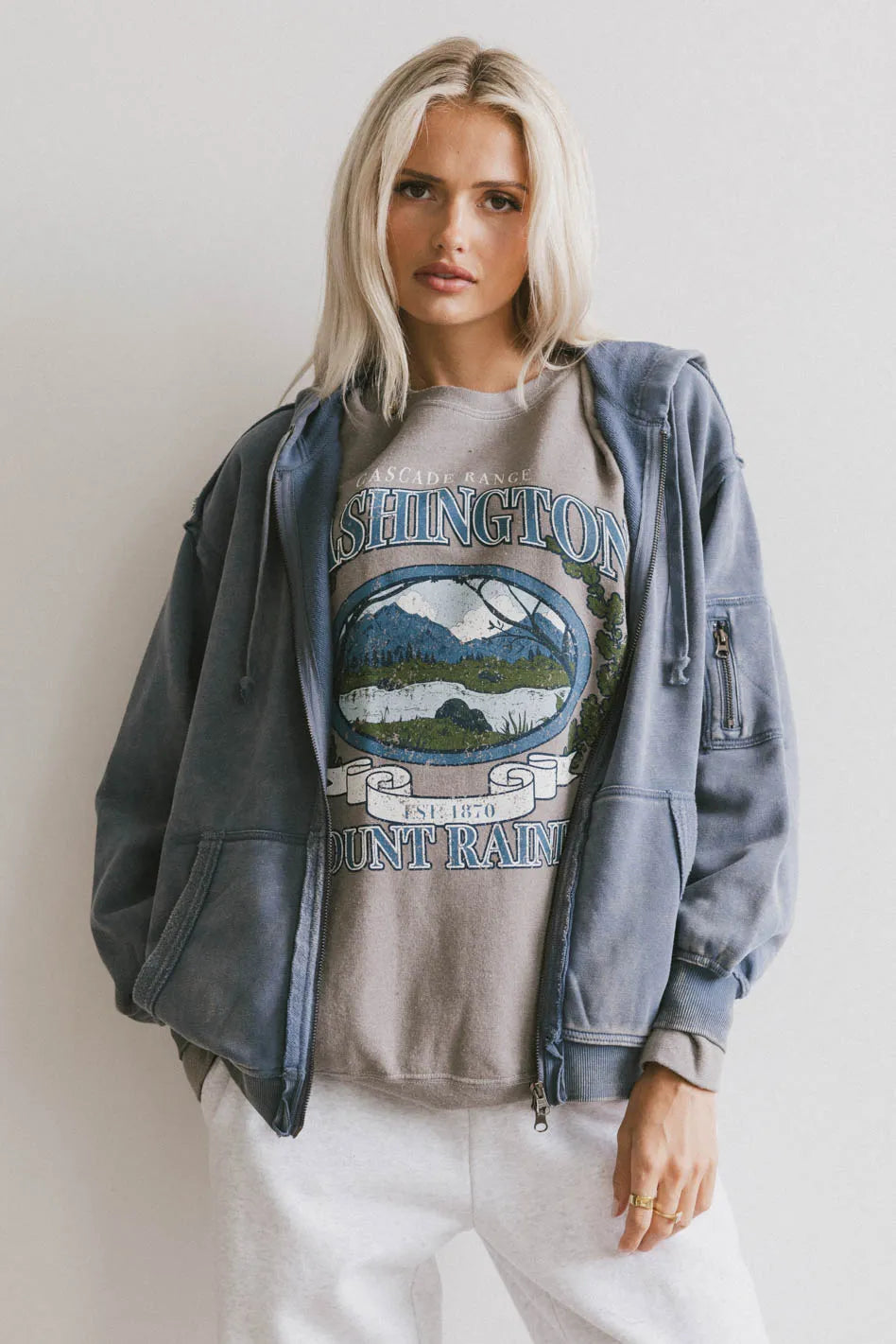 Viva Zip Up in Blue - FINAL SALE