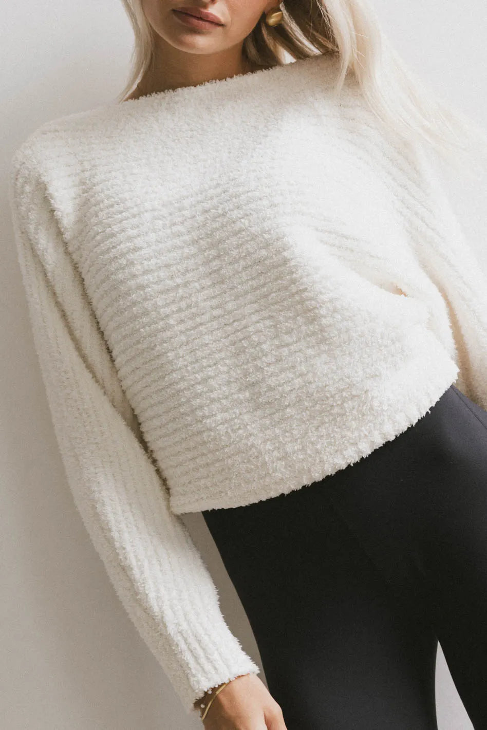 Calia Knit Sweater in Cream - FINAL SALE