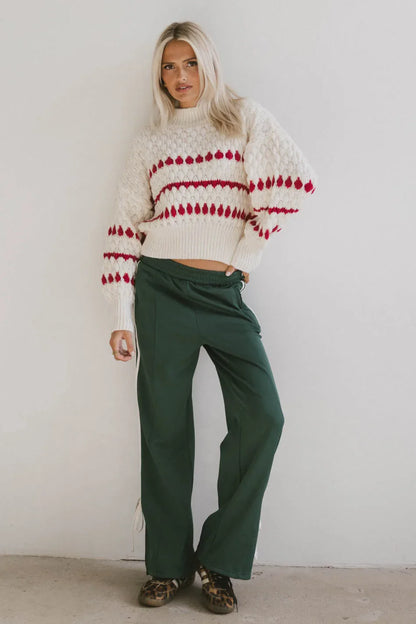 Astrid Track Pants in Green - FINAL SALE