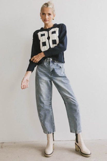 Jersey Cable Knit Sweater - FINAL SALE