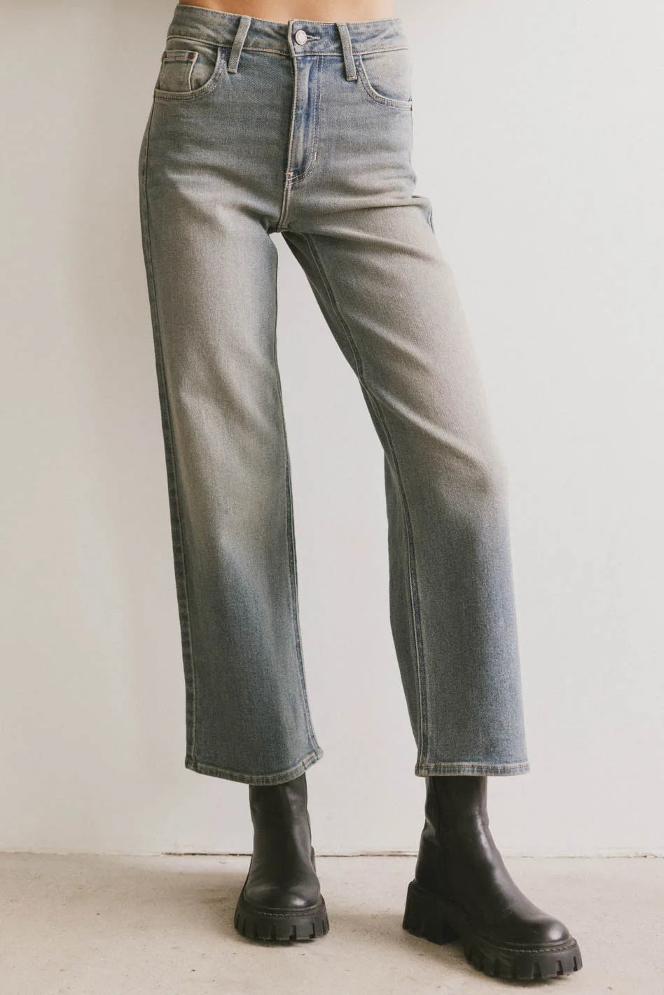Reva Straight Leg Jeans in Medium Wash - FINAL SALE
