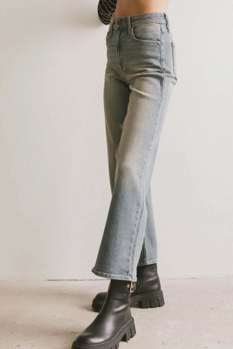 Reva Straight Leg Jeans in Medium Wash - FINAL SALE