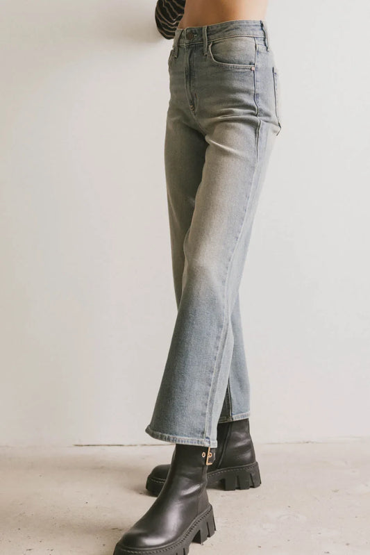 Reva Straight Leg Jeans in Medium Wash - FINAL SALE