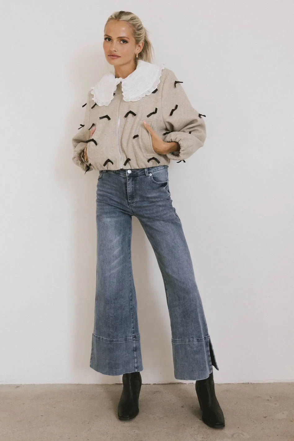 Leona Mini Bows Bomber Jacket - FINAL SALE