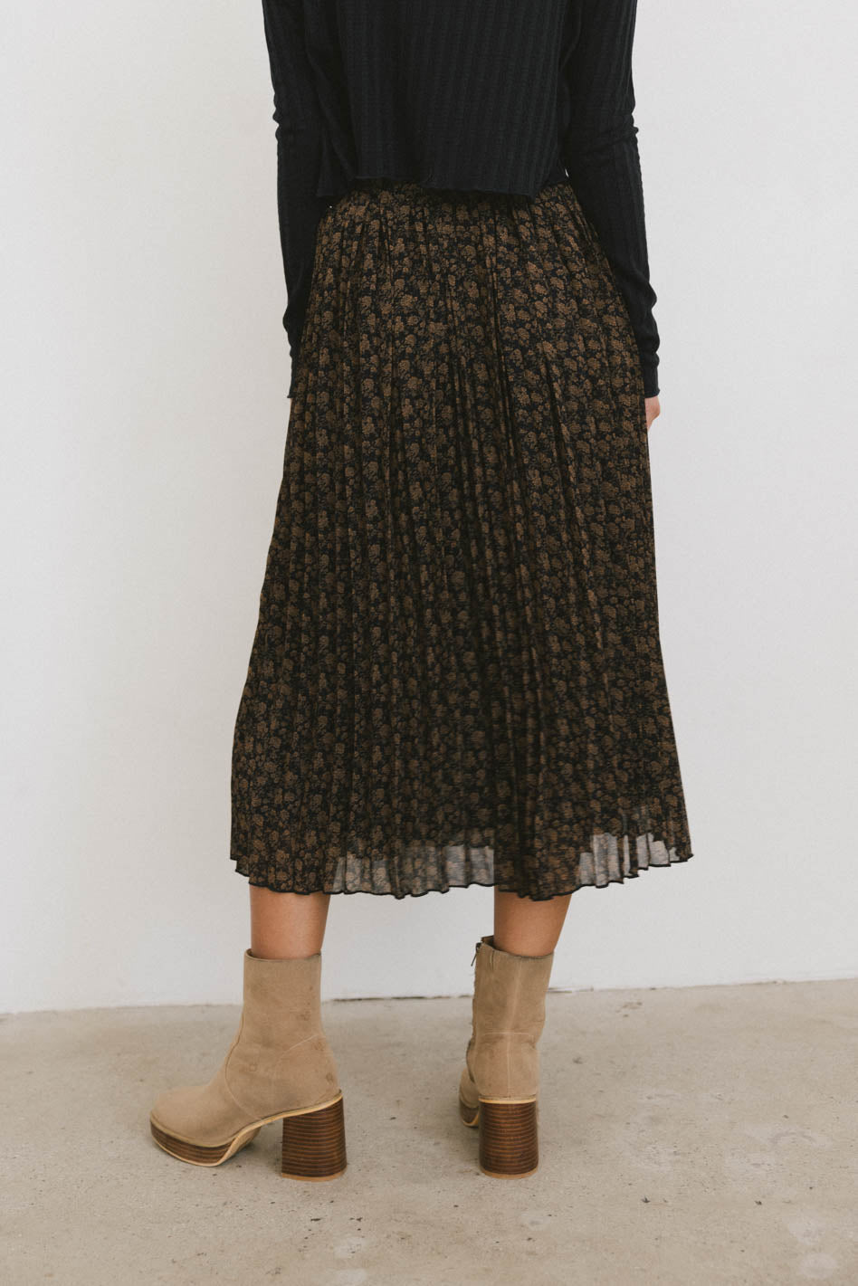 Pascal Pleated Floral Skirt - FINAL SALE