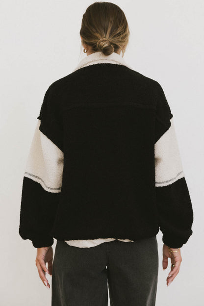 Indra Quarter Zip in Black - FINAL SALE