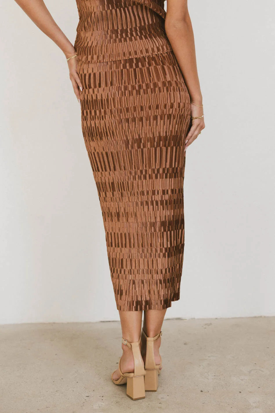 Dream Textured Skirt in Copper - FINAL SALE