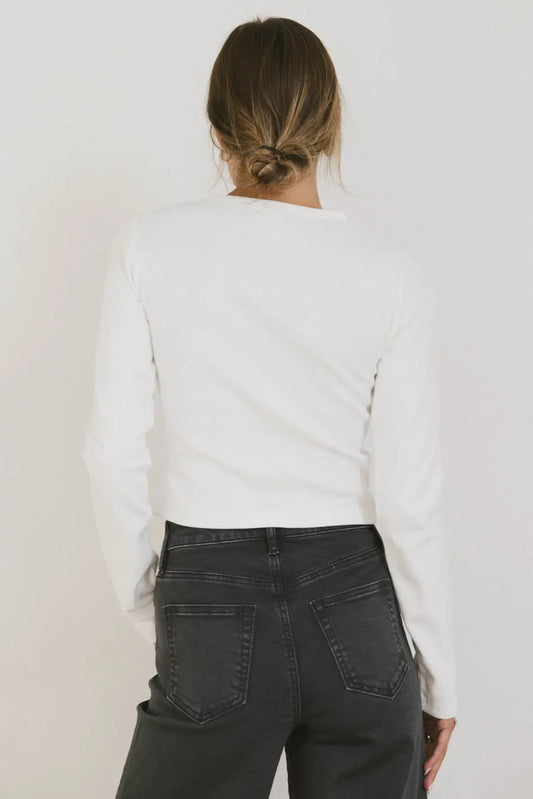 Hallie Top in Ivory - FINAL SALE
