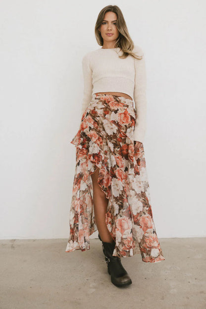Xavier Printed Mesh Skirt - FINAL SALE