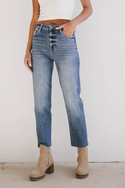 Amelia Straight Leg Jeans in Medium Wash - FINAL SALE