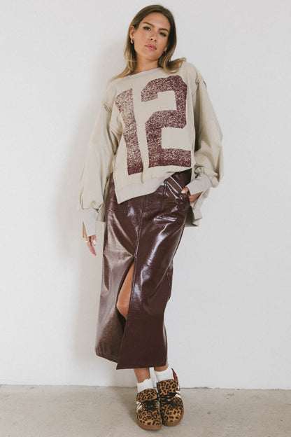 Candice Vegan Leather Skirt - FINAL SALE