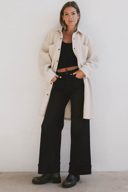 Milandra Sherpa Long Jacket - FINAL SALE