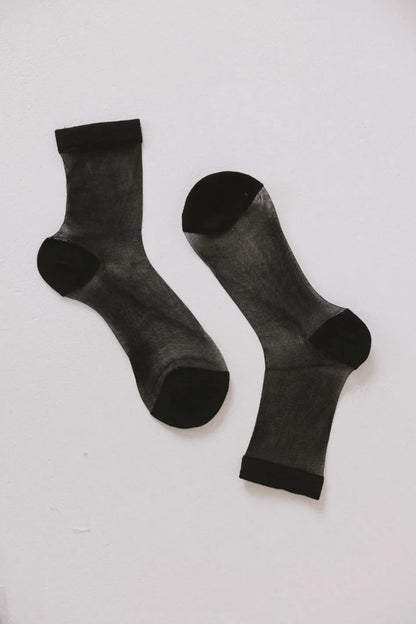 Sheer Socks in Black - FINAL SALE