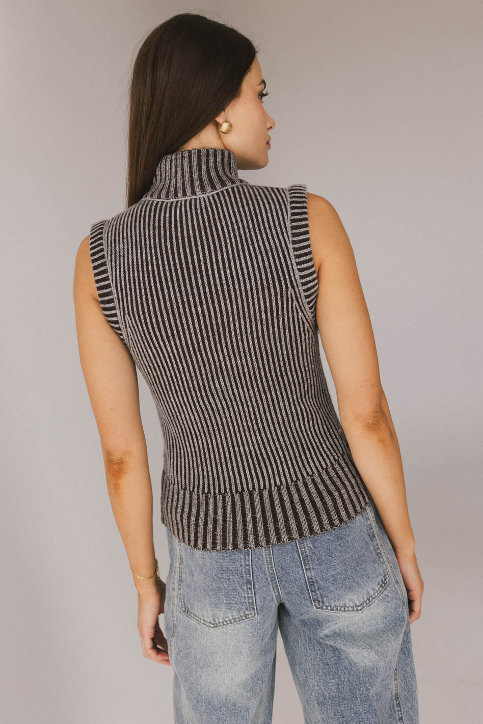 Monroe Zip Up in Grey - FINAL SALE