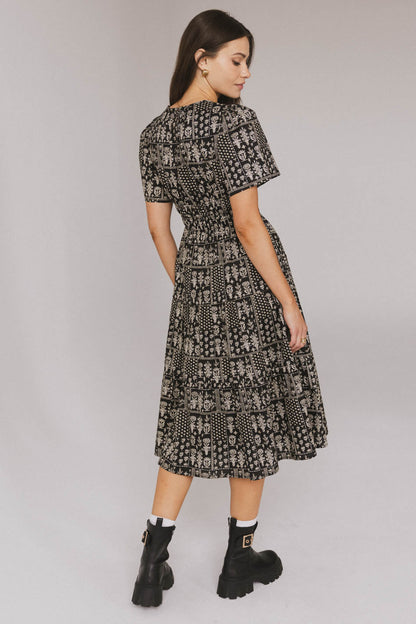 Sandra Smocked Waist Midi Dress - FINAL SALE