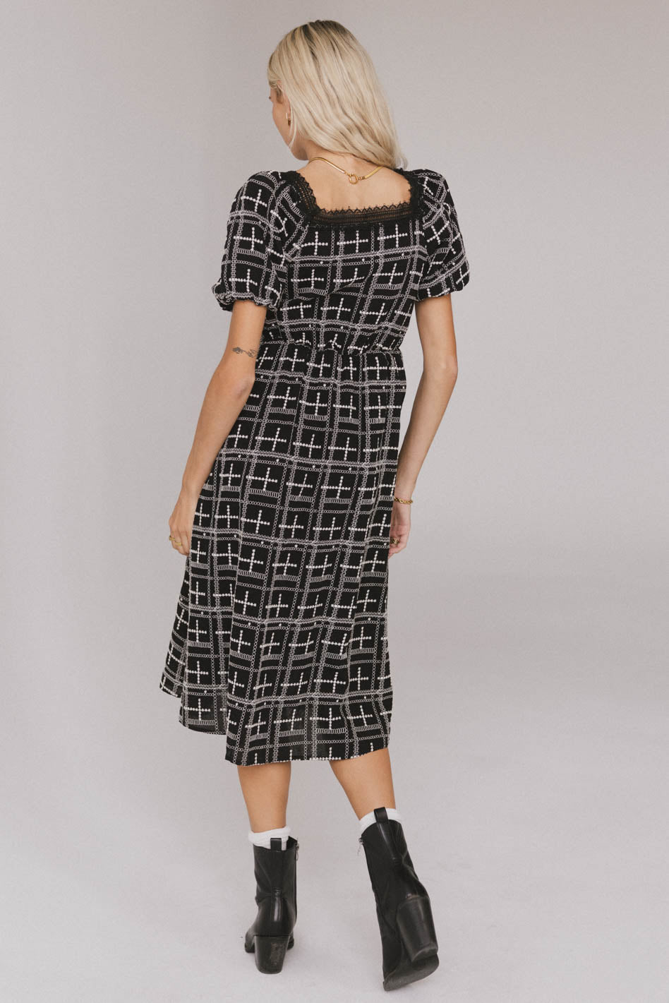 Jayne Embroidered Midi Dress - FINAL SALE