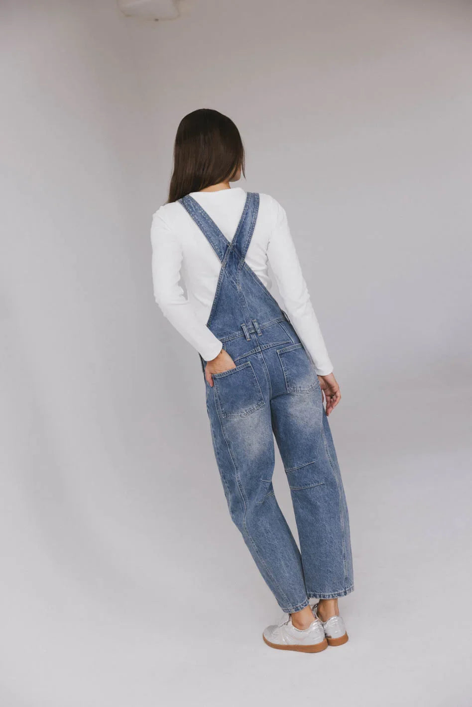 Tansy Denim Overalls in Medium Wash - FINAL SALE
