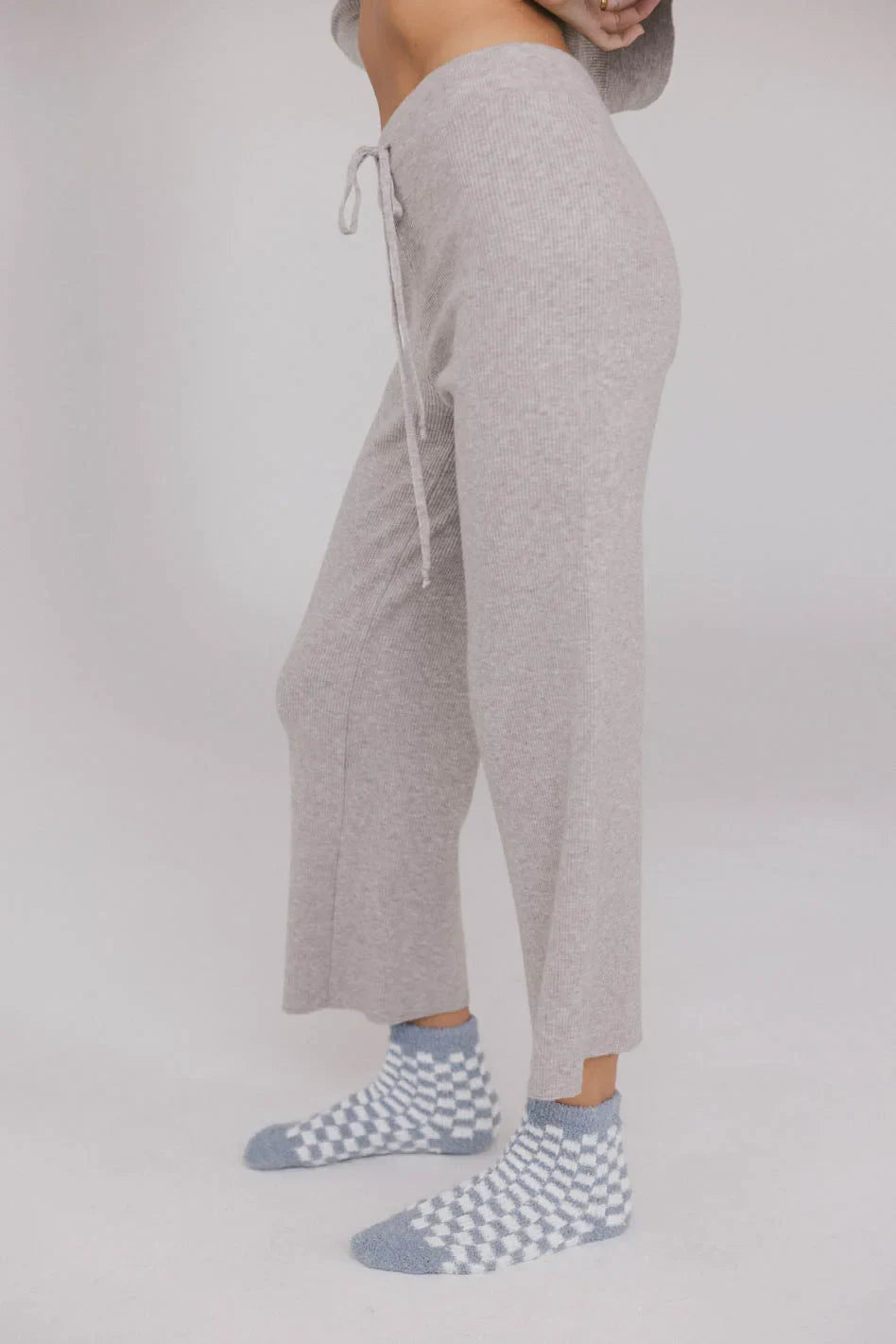 Evelise Ribbed Pants in Grey - FINAL SALE