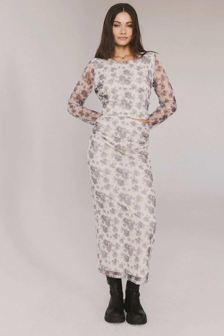 Kenna Mesh Maxi Skirt - FINAL SALE