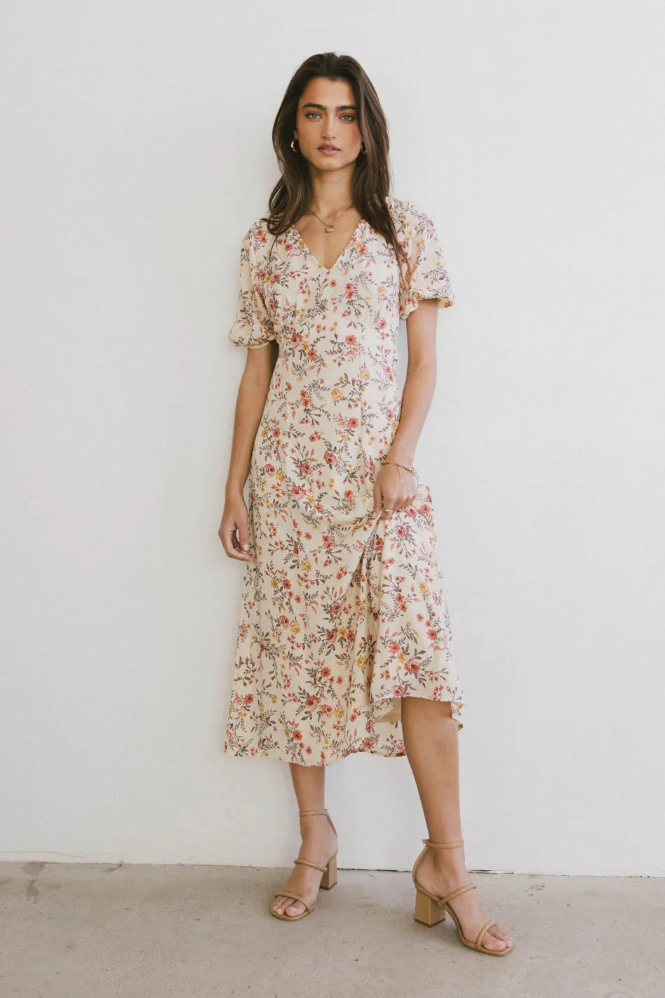 Ainsley Floral Midi Dress - FINAL SALE