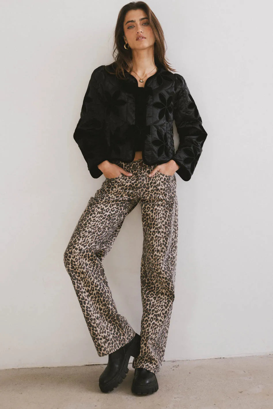 Shelly Quilted Jacket in Black - FINAL SALE