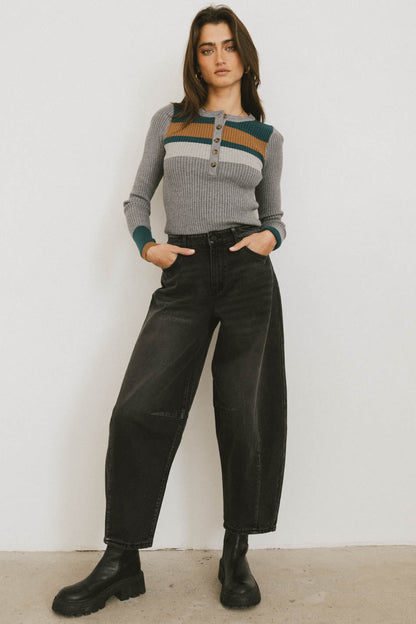 Lex Barrel Jeans in Black - FINAL SALE