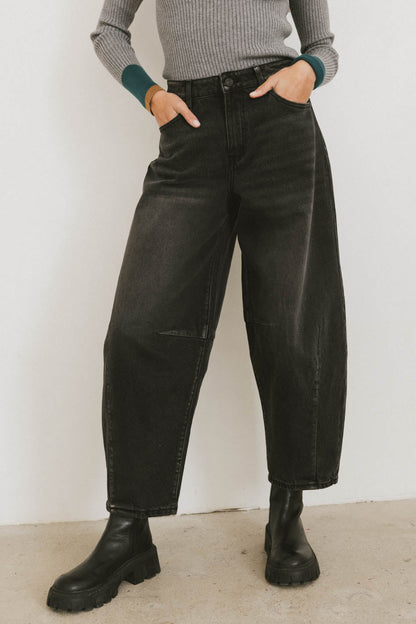 Lex Barrel Jeans in Black - FINAL SALE