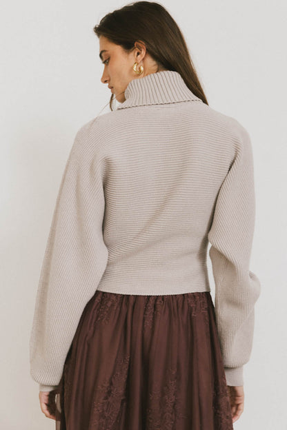 Gracelyn Turtleneck Sweater in Fog - FINAL SALE
