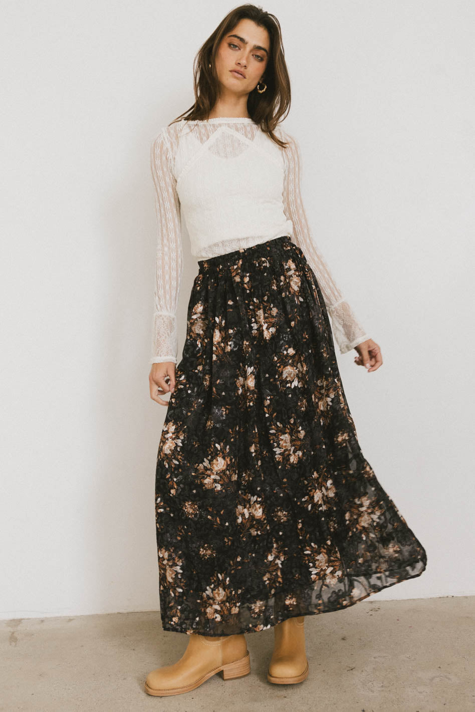Llara Floral Maxi Skirt - FINAL SALE