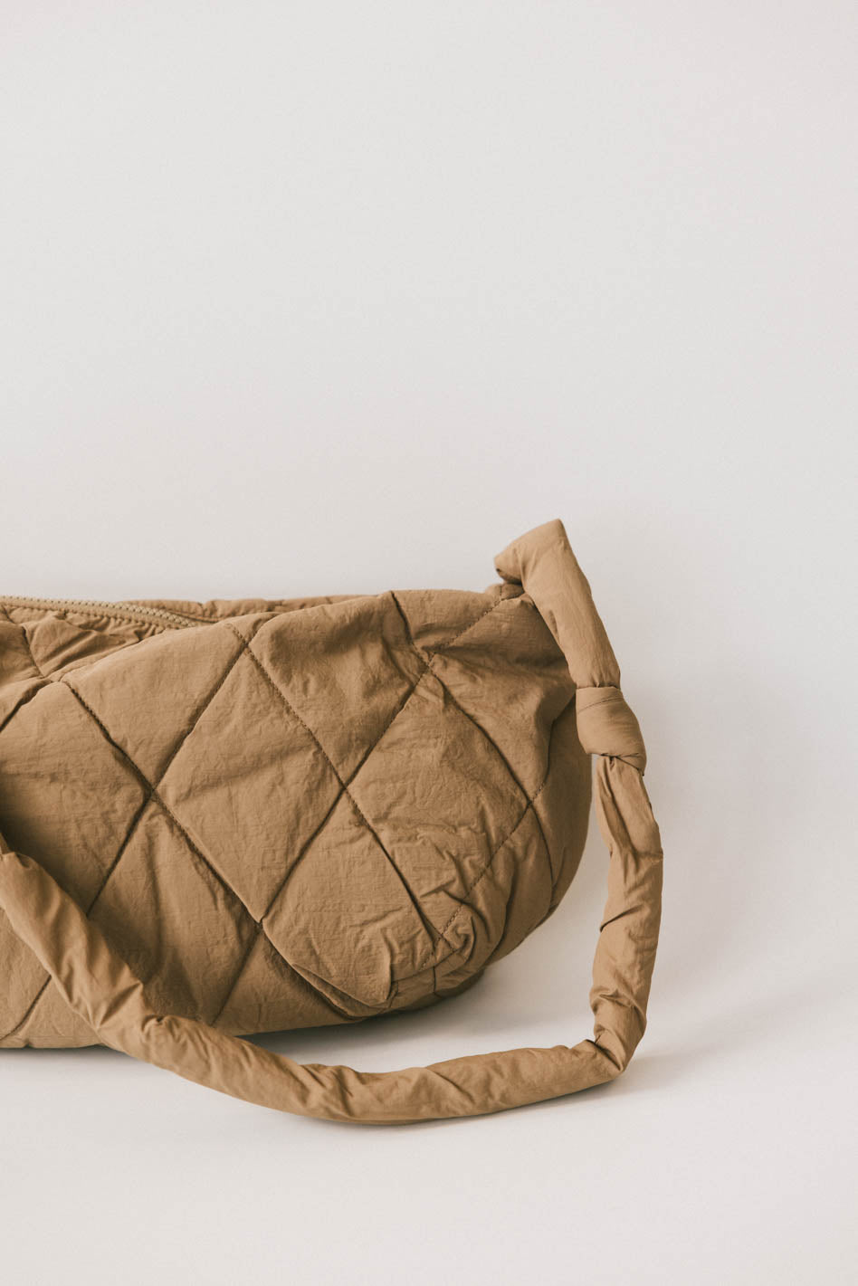 Whimsy Quilted Bag in Taupe