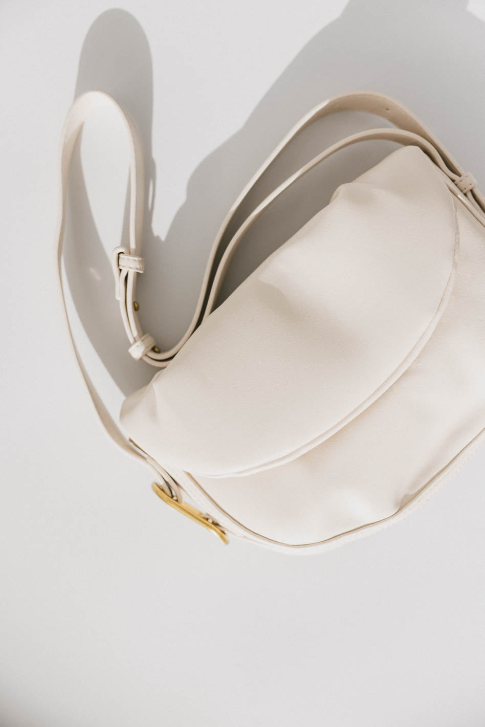 Rumble Vegan Leather Bag in Ivory - FINAL SALE