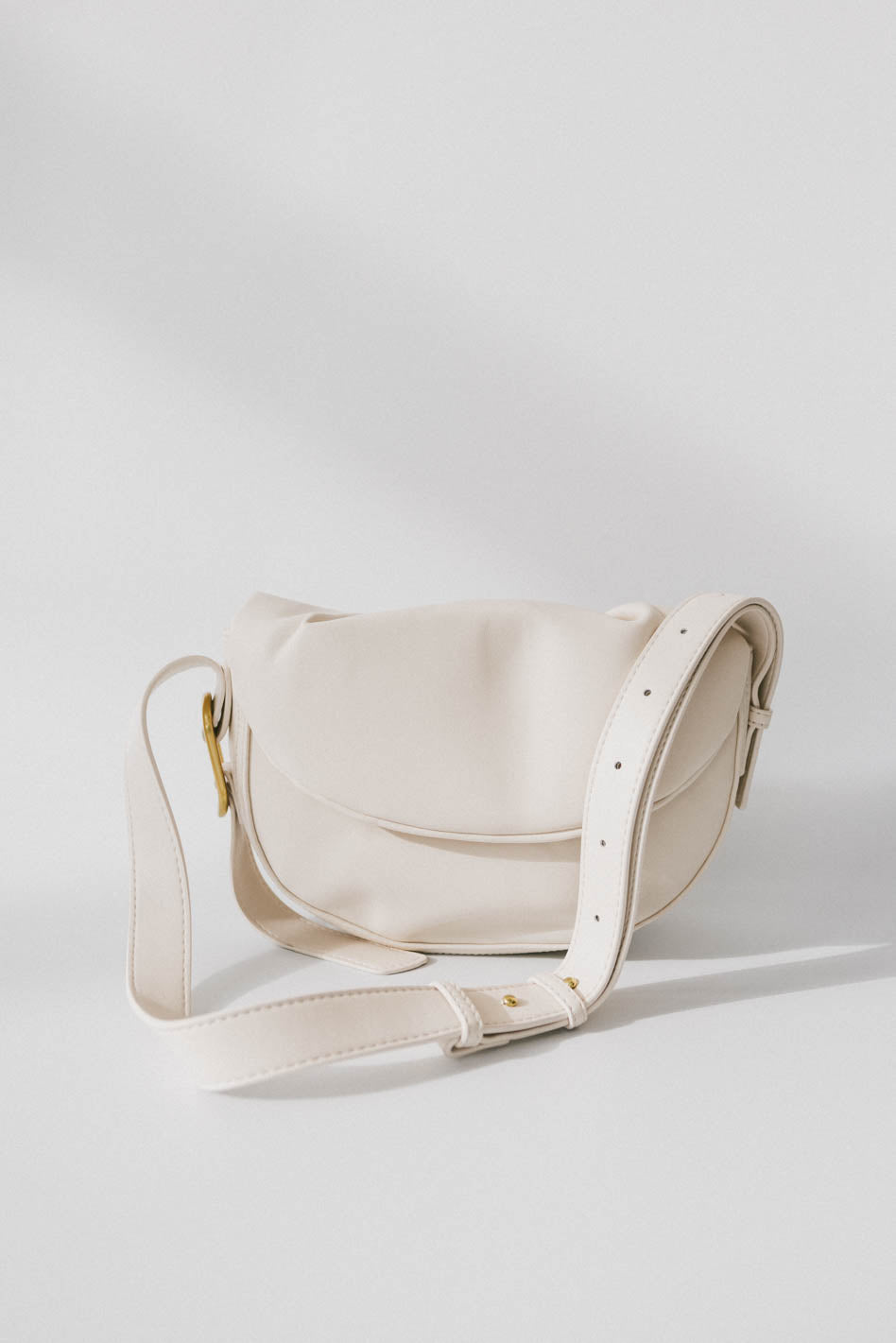 Rumble Vegan Leather Bag in Ivory - FINAL SALE